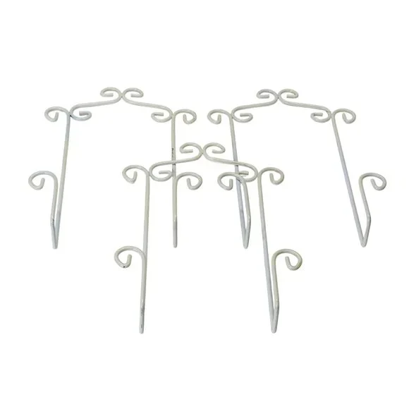Iron Plate Wall Hangers Set of 3 Decorative Scroll Metal Plate Display Holder - Picture 1 of 3